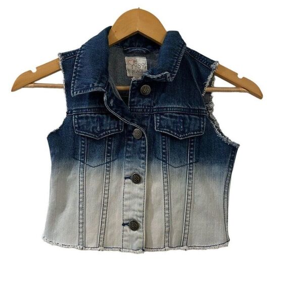 The Children's Place Other - Children's Place Denim Vest Girls Size 7/8 Ombre Jean Vest